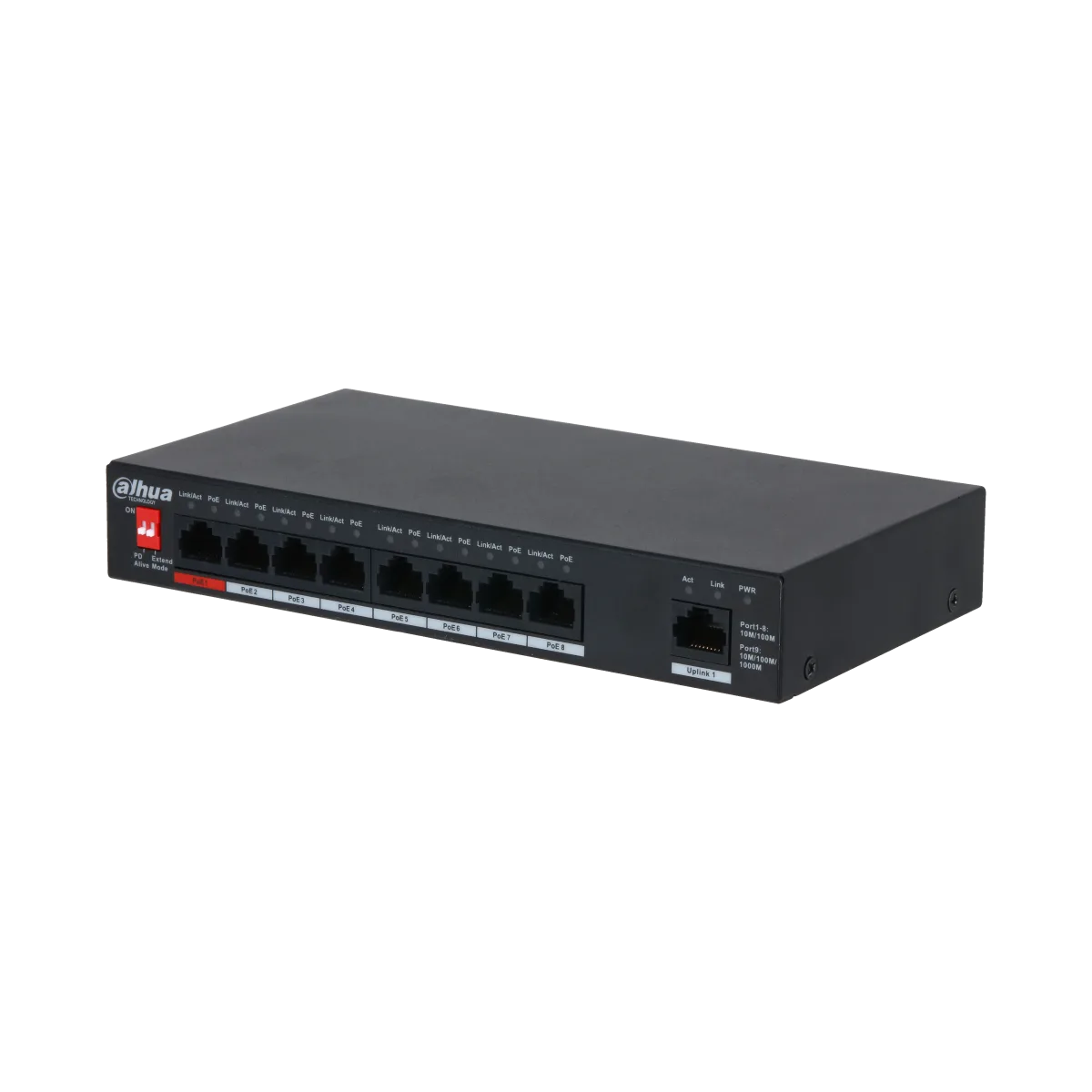 Dahua PFS3009-8ET1GT-96 Masaüstü PoE Switch